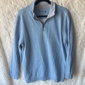 Walter Hagen Men's Zip-Up Sweater in Light Blue